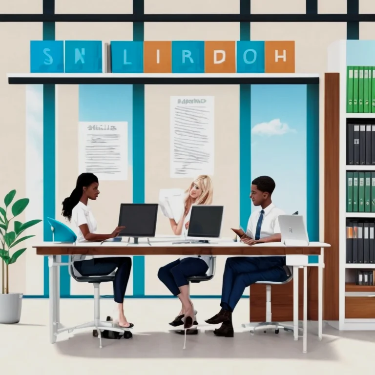 Illustration of a team accessing digital modules